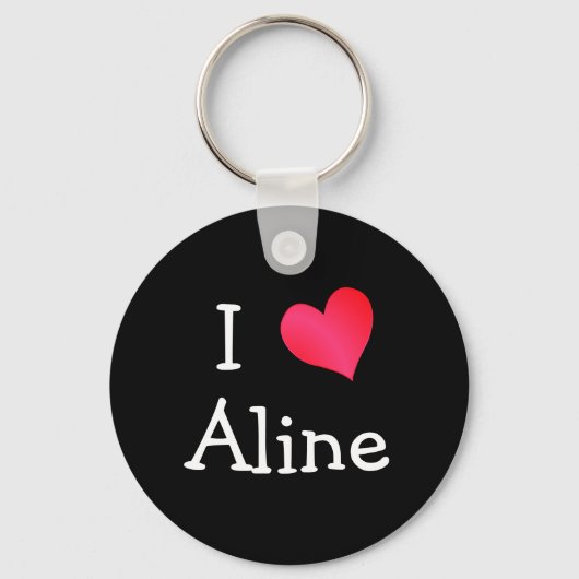 I Love Aline Sleutelhanger (Voorkant)