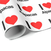 i love alpacas cadeaupapier (Rol Hoek)