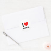 i love alpacas ronde sticker (Envelop)
