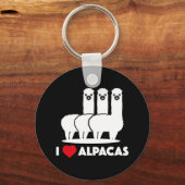 I Love Alpacas Sleutelhanger (Voorkant)