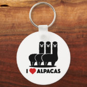 I Love Alpacas Sleutelhanger (Voorkant)