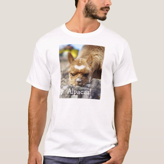 I Love Alpacas T-Shirt (Voorkant)