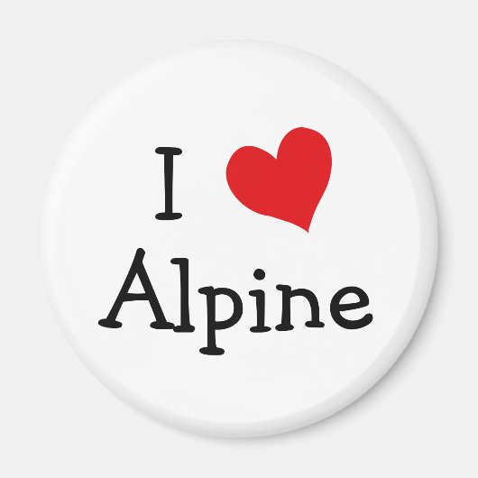 I Love Alpine Magneet (Voorkant)