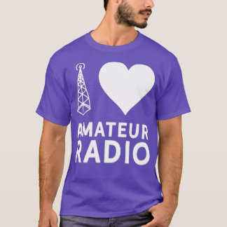I Love Amateur Radio Ham Service Operator T-shirt