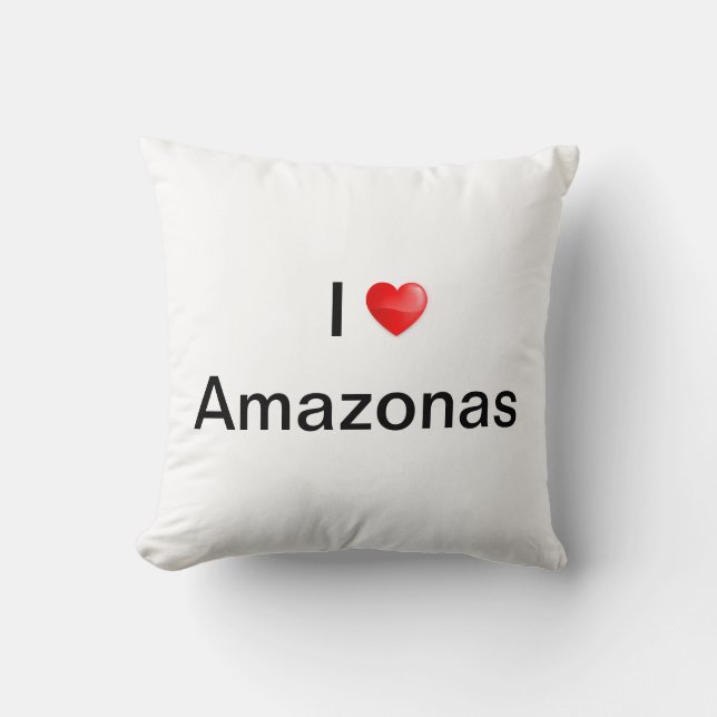 I love Amazonas Kussen (Voorkant)