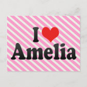I Love Amelia Briefkaart (Voorkant)