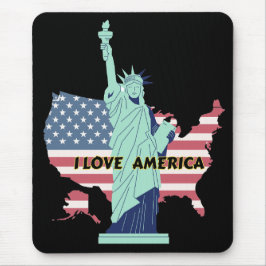 I Love America – Liberty & Pride T-shirt Muismat