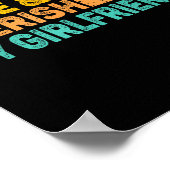 I Love &amp; Cherish My Girlfriend Romantic Relati Poster (Hoek)