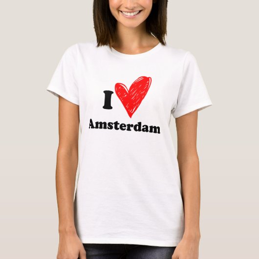 I love Amsterdam T-shirt (Voorkant)