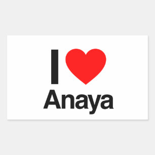 i love anaya rechthoekige sticker