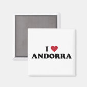 I Love Andorra Magneet (Voorkant / Achterkant)