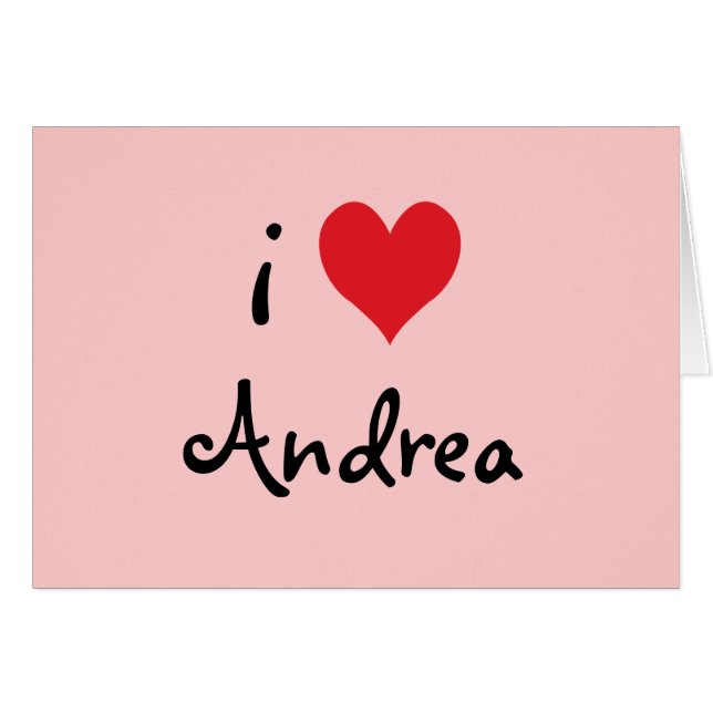 I Love Andrea (Voorkant Horizontaal)