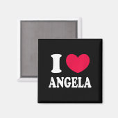 I Love Angela Magneet (Voorkant / Achterkant)