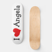 I Love Angela Skateboard (Voorkant)