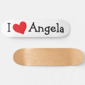 I Love Angela Skateboard (Horizontaal)