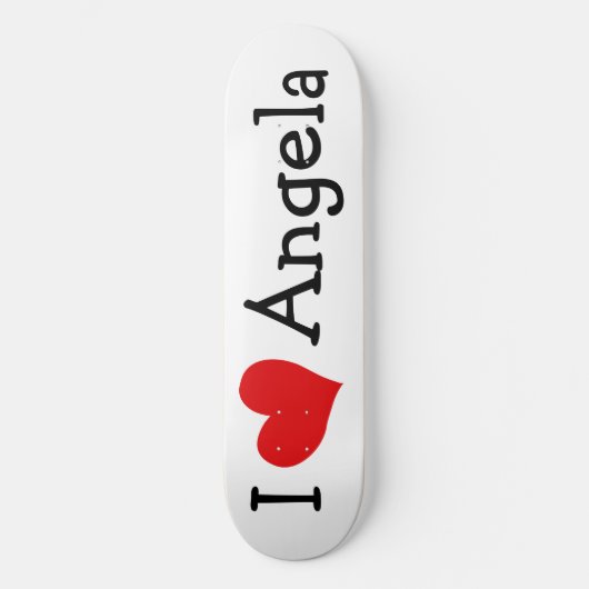 I Love Angela Skateboard (Voorkant)