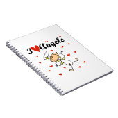 I Love Angels T-shirts and Gifts Notitieboek (Rechterzijde)