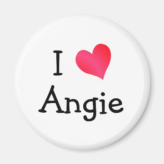 I Love Angie Magneet (Voorkant)