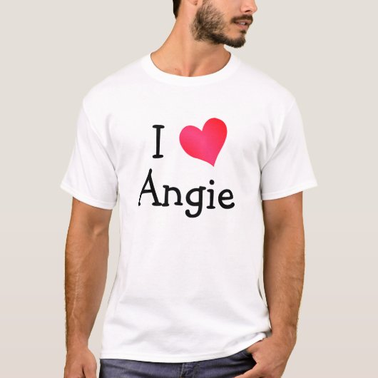 I Love Angie T-shirt (Voorkant)