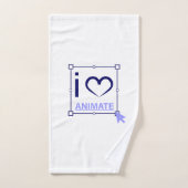 I Love Animate (Serviette à main)