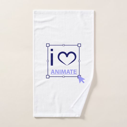 I Love Animate (Serviette à main)