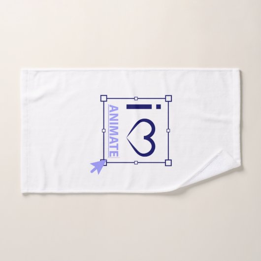 I Love Animate (Serviette à main)
