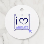 I Love Animate Bedankjes Labels (Achterkant)