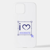 I Love Animate iPhone Hoesje (Achterkant)