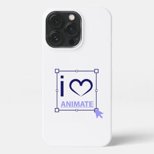 I Love Animate iPhone Hoesje (Achterkant)