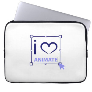I Love Animate Laptop Sleeve