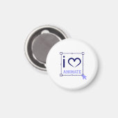 I Love Animate Magneet (Voorkant / Achterkant)