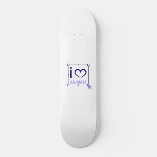 I Love Animate Skateboard (Voorkant)