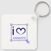 I Love Animate Sleutelhanger (Achterkant)