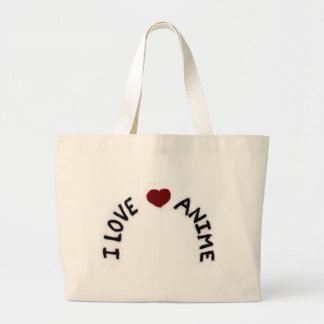 I Love Anime Book Bag Grote Tote Bag