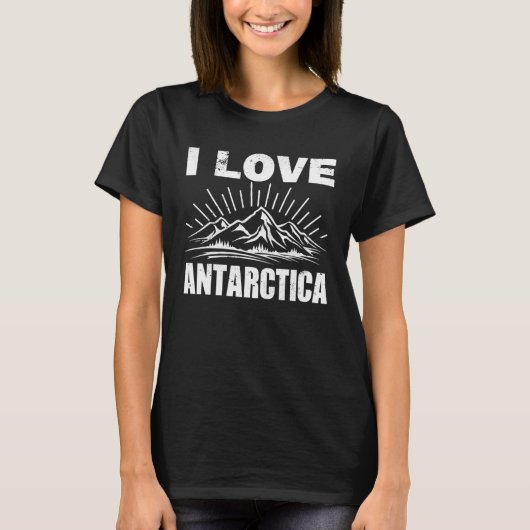 I Love Antarctica Iceberg Explorers T-shirt (Voorkant)