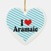I Love Aramaic Keramisch Ornament (Achterkant)