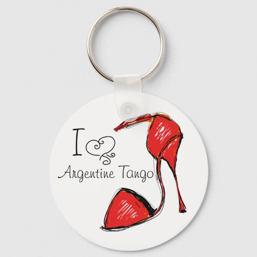 I Love Argentine Tango Sleutelhanger (Voorkant)