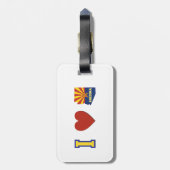 I Love Arizona Bagagelabel (Achterkant verticaal)