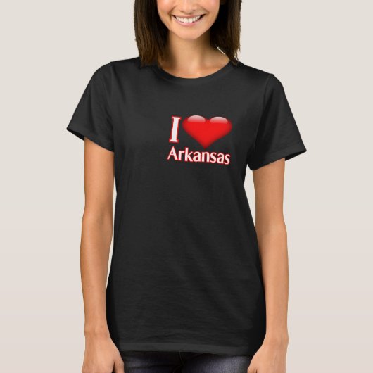 I Love Arkansas T-shirt (Voorkant)