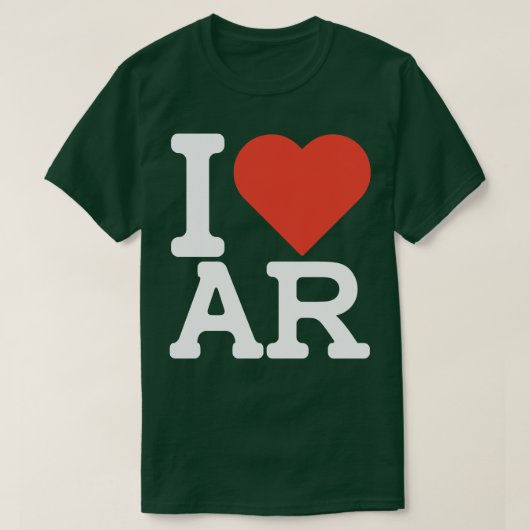 I Love Arkansas TShirt 2 (Design devant)