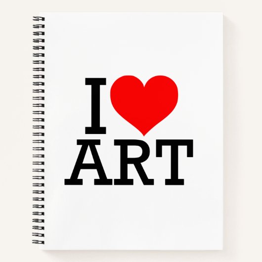 I Love Art Spiral Carnet (Devant)