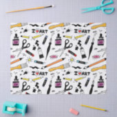 I Love Art Supplies Pattern Tissuepapier (Craft)