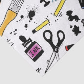 I Love Art Supplies Pattern Tissuepapier (Detail)