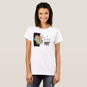 I Love Art | T-shirt Palette de Peintre (Devant entier)