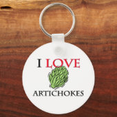 I Love Artichokes Sleutelhanger (Voorkant)