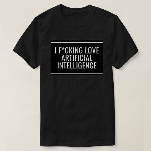 I Love Artificial Intelligence 5 T-shirt (Design voorkant)