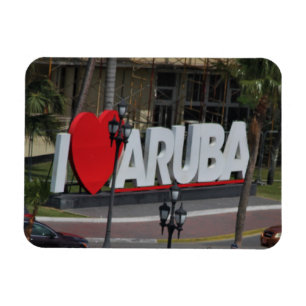 "I Love Aruba", Fotografie, Magneet