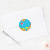 I Love Aruba Ronde Sticker (Envelop)