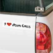 i Love Asian Girls Bumpersticker (Op Truck)