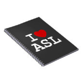 I Love ASL Notitieboek (Rechterzijde)